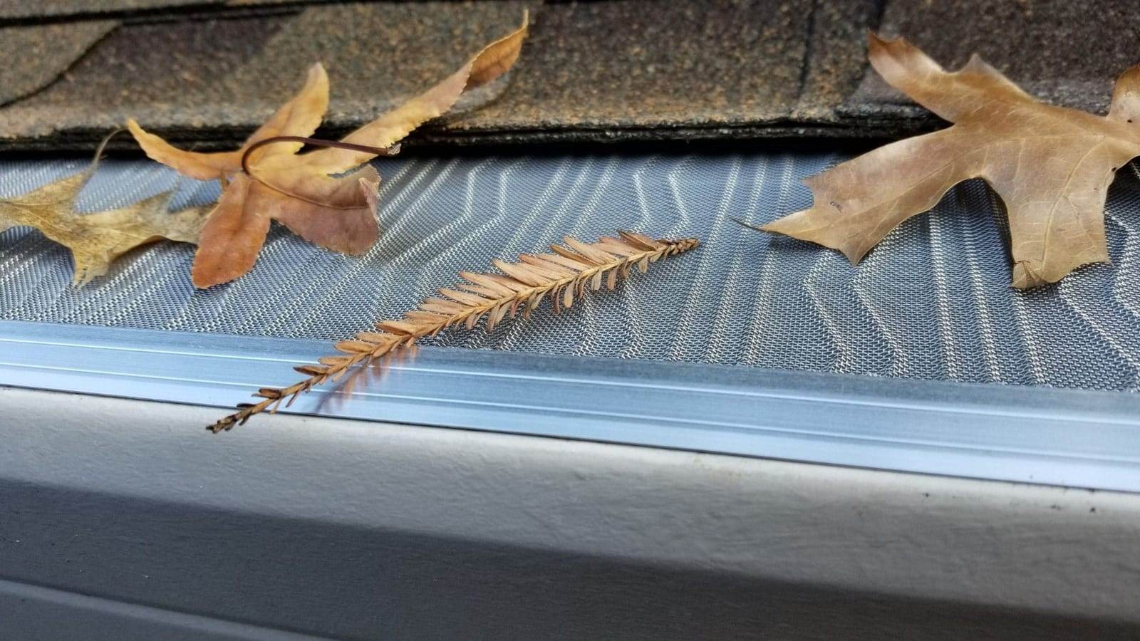 Gutter Guards & Leaf Protection. Gutters C2U service example